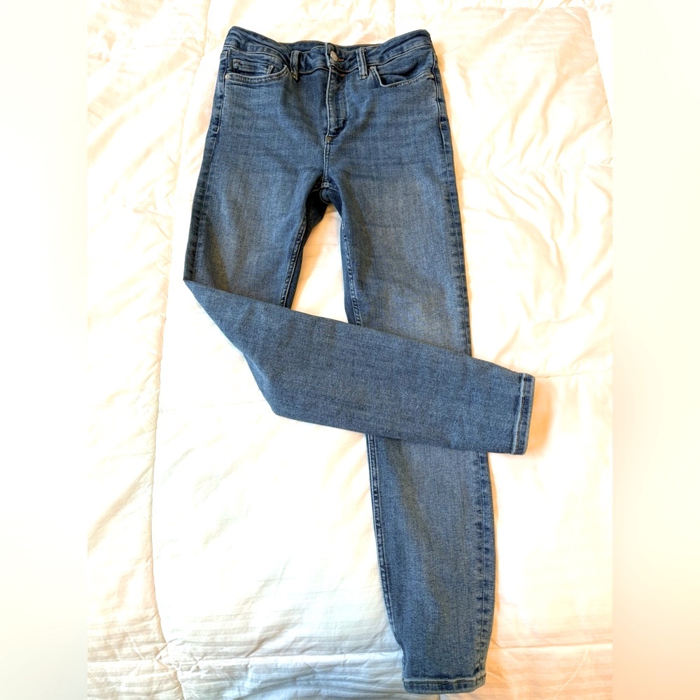 All Saints Dax Size Me Skinny Jeans in Washed Indigo - Medium (W 27, 28, 29) - Picture 7 of 10